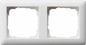Рамка 2-постовая Gira Standard 55 чисто-белый шелковисто-матовый 021204