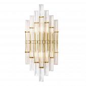 Настенный светильник Crystal Lux Saragosa AP2 Brass/Transparente