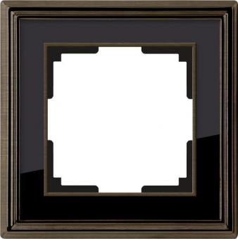 Рамка Palacio на 1 пост бронза/черный WL17-Frame-01 4690389103568