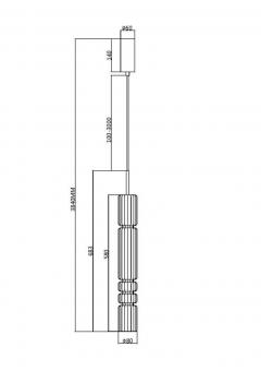 Подвесной светодиодный светильник Maytoni Ordo MOD272PL-L12CH3K