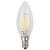 Лампа светодиодная филаментная ЭРА E14 7W 2700K прозрачная F-LED B35-7W-827-E14