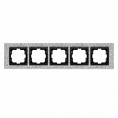 Рамка 5-постовая Mono Electric Style Granit белый гранит 107-600000-164