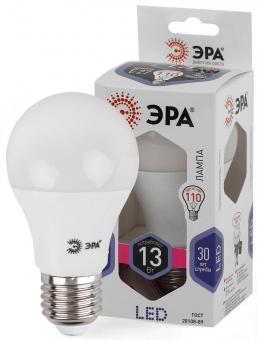 Лампа светодиодная ЭРА E27 13W 6000K матовая LED A60-13W-860-E27