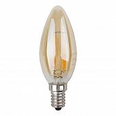 Лампа светодиодная филаментная ЭРА E14 5W 4000K золотая F-LED B35-5W-840-E14 gold Б0047032