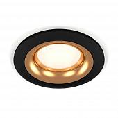 Комплект встраиваемого светильника Ambrella light Techno Spot XC7622005 SBK/PYG черный песок/золото желтое полированное (C7622, N7014)