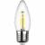 Лампа светодиодная филаментная REV TC37 E27 5W 4000K DECO Premium свеча на ветру 32490 4