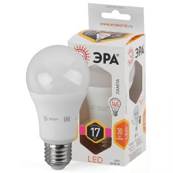 Лампа светодиодная ЭРА E27 17W 2700K матовая LED A60-17W-827-E27