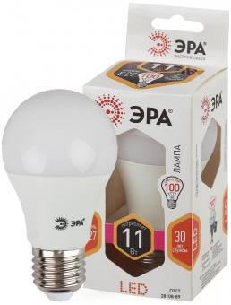 Лампа светодиодная ЭРА E27 11W 2700K матовая LED A60-11W-827-E27