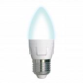 Лампа светодиодная (UL-00002412) E27 7W 4000K матовая LED-C37 7W/NW/E27/FR PLP01WH