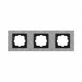 Рамка 3-постовая Mono Electric Style Granit белый гранит 107-600000-162