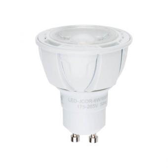 Лампа светодиодная диммируемая (UL-00003988) GU10 6W 4000K матовая LED-JCDR 6W/NW/GU10/FR/DIM PLP01WH
