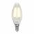 Лампа светодиодная филаментная (UL-00003245) E14 7,5W 3000K прозрачная LED-C35-7,5W/WW/E14/CL GLA01TR