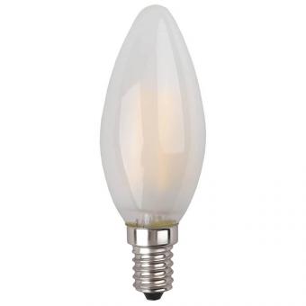 Лампа светодиодная филаментная ЭРА E14 5W 2700K матовая F-LED B35-5W-827-E14 frost