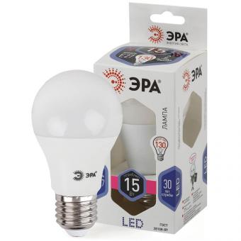 Лампа светодиодная ЭРА E27 15W 6000K матовая LED A60-15W-860-E27