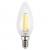 Лампа светодиодная филаментная ЭРА E14 5W 2700K свеча прозрачная F-LED B35-5W-827-E14