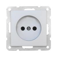 Розетка LK Studio без з/к, со шторками (серебристый металлик) LK80 843303-1