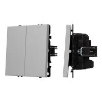 Механизм выключателя двухклавишный перекрёстный SWT-NOBE-MKX2-SFPL-IS (230V, 10A) Arlight 061794