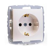 Розетка 2К+З Mono Electric Despina/ Larissa 16A 250V винтовое подключение жемчуг 500-002521-117 Розетка 2К+З Mono Electric Despina/ Larissa 16A 250V винтовое подключение жемчуг 500-002521-117