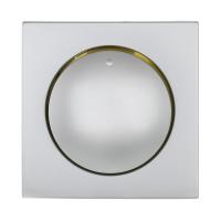 Накладка LK Studio светорегулятора с желтой световой индикацией (серебристый металлик) LK60 867103-1