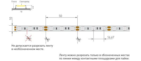 Светодиодная лента Arlight 14,4W/m 60LED/m 5060SMD зеленый 5M 012337(2)