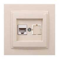 Розетка компьютерная RJ45 Mono Electric Despina 6 кат крем 102-170005-125 Розетка компьютерная RJ45 Mono Electric Despina 6 кат крем 102-170005-125