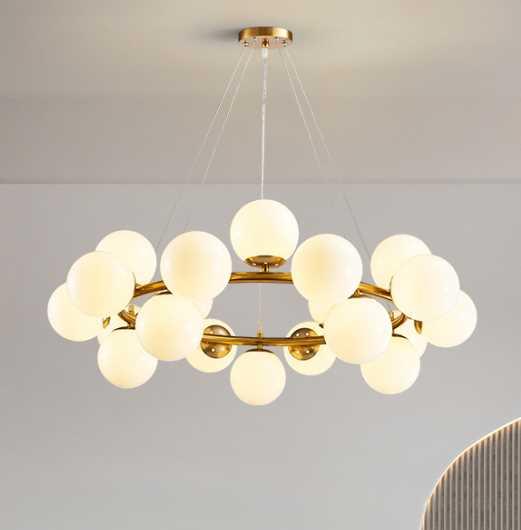 Люстра подвесная Alfa Light F2024-16 E27*25 Медный цвет