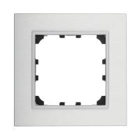 Рамка LK Studio 1-постовая из натурального анодированного алюминия LK60 864123-1