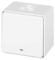 Выключатель ЭРА Эксперт 11-1502-01 с подсветкой IP55 10АХ-250В ОУ белый Б0063305