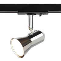 Трековый светильник однофазный ЭРА Taper TR37-GU10 CH Б0053305
