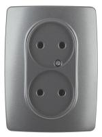 Розетка ЭРА 12 2x2P 16A 250V 12-2107-12 Б0031244 Розетка ЭРА 12 2x2P 16A 250V 12-2107-12 Б0031244