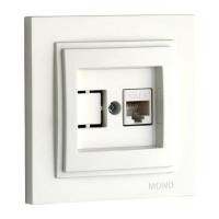 Розетка компьютерная RJ45 Mono Electric Despina 6 кат слоновая кость 102-010005-125 Розетка компьютерная RJ45 Mono Electric Despina 6 кат слоновая кость 102-010005-125