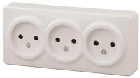 Розетка ЭРА Эксперт 3х2P 16A 250V 11-2207-02 Б0020698 Розетка ЭРА Эксперт 3х2P 16A 250V 11-2207-02 Б0020698