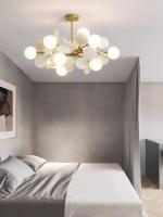 Люстра подвесная Alfa Light F2024-23 E27 Медный цвет