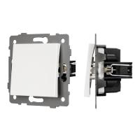 Механизм выключателя одноклавишный перекрёстный SWT-MKX1-PL-WH-V (250V, 10A) Arlight 049875