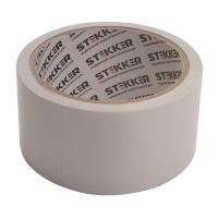 Скотч двусторонний на полипропиленовой основе Stekker INTP6-48-10 48мм*10м, прозрачный, белая подложка 39147
