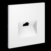 Накладка для розетки компьютерной RJ45 кат.6 S70 (белый матовый) Voltum VLS001302