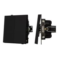 Механизм выключателя двухклавишный проходной SWT-TENDO-MKP2-SFPL-BK (230V, 10A) Arlight 054553
