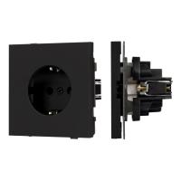 Механизм электрической розетки SCT-TENDO-MEU1-SFPL-BK (230V, 16A) Arlight 054638