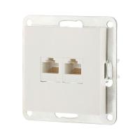 Розетка компьютерная 2хRJ-45 LK Studio LK80 кат.5е белый 846204-1 Розетка компьютерная 2хRJ-45 LK Studio LK80 кат.5е белый 846204-1