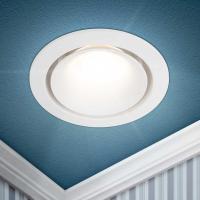 Светильник встраиваемый алюминиевый ЭРА KL100 WH под лампу MR16 GU5.3 белый Б0055584