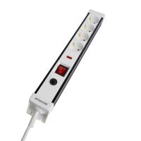 Сетевой фильтр 4-местный с/з Stekker 3x1мм2, 1,8 м, 250В, 16А Techno, HM22-41-02, белый 50147