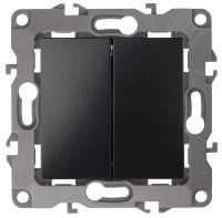 Выключатель двухклавишный ЭРА 12 10AX 250V 12-1104-05 Б0014649 Выключатель двухклавишный ЭРА 12 10AX 250V 12-1104-05 Б0014649