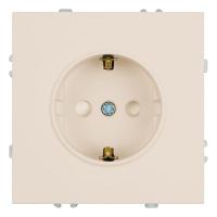 Розетка 1-местная с защитной шторкой с/з (механизм), Stekker, 250В, 16А Эмили, RST16-5110-08, кашемир, soft touch 49906