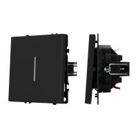 Механизм выключателя одноклавишный непроходной LED SWT-NOBE-MK01-SFPL-L-BK (230V, 10A) Arlight 054258