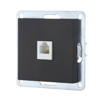 Розетка телефонная RJ-12 LK Studio LK80 черный бархат 845508-1 Розетка телефонная RJ-12 LK Studio LK80 черный бархат 845508-1
