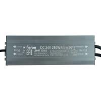 Трансформатор электронный для светодиодной ленты 250W 24V IP67 (драйвер), LB007 Feron 53083