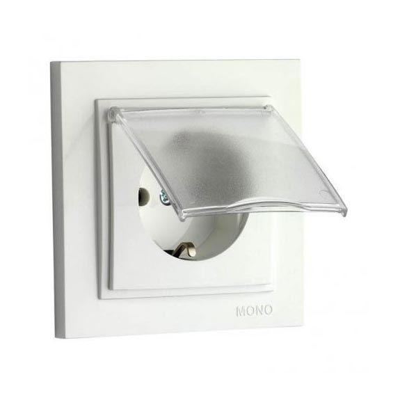 Розетка 2К+З Mono Electric Despina 16A 250V с крышкой винтовое подключение белый 102-190021-118 Розетка 2К+З Mono Electric Despina 16A 250V с крышкой винтовое подключение белый 102-190021-118