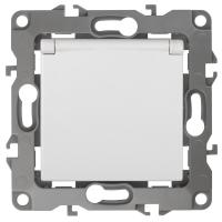 Розетка ЭРА 12 2P E Schuko со шторками с крышкой 16A 250V 12-2003-01 Б0038806 Розетка ЭРА 12 2P E Schuko со шторками с крышкой 16A 250V 12-2003-01 Б0038806