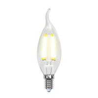 Лампа светодиодная филаментная Uniel E14 6W 4000K прозрачная LED-CW35-6W/NW/E14/CL PLS02WH UL-00001374