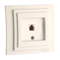 Розетка телефонная RJ11 Mono Electric Larissa 3 кат слоновая кость 103-010105-124 Розетка телефонная RJ11 Mono Electric Larissa 3 кат слоновая кость 103-010105-124